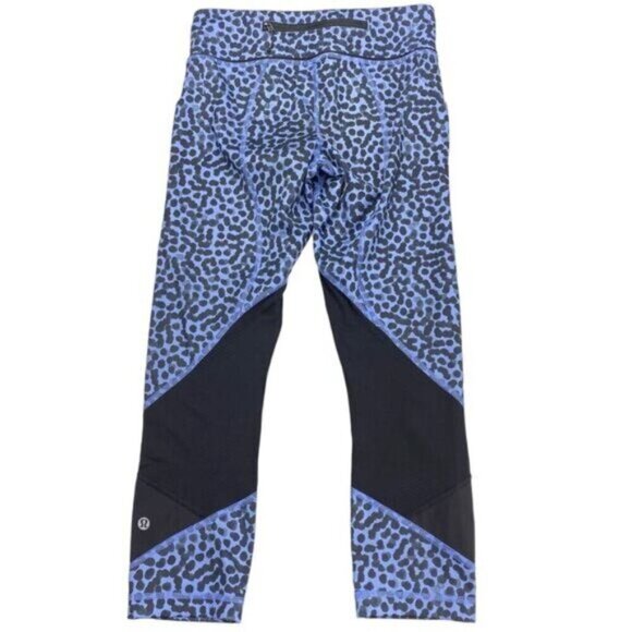 Lululemon Pace Rival Crop 4 Ace Spot Lullaby Black - Picture 4 of 6